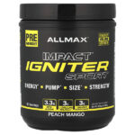 IMPACT™ IGNITER Sport, предтренировочный комплекс, со вкусом персика и манго, 320 г (11,29 унции) — ALLMAX