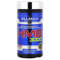 Essentials, HMB 3000, 120 вегетарианских капсул — ALLMAX