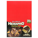 Hexapro™, протеиновый батончик, с шоколадно-арахисовой пастой, 12 батончиков по 54 г (1,9 унции) — ALLMAX