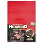 Hexapro™, протеиновый батончик, брауни с шоколадной помадкой, 12 батончиков по 53 г (1,9 унции) — ALLMAX