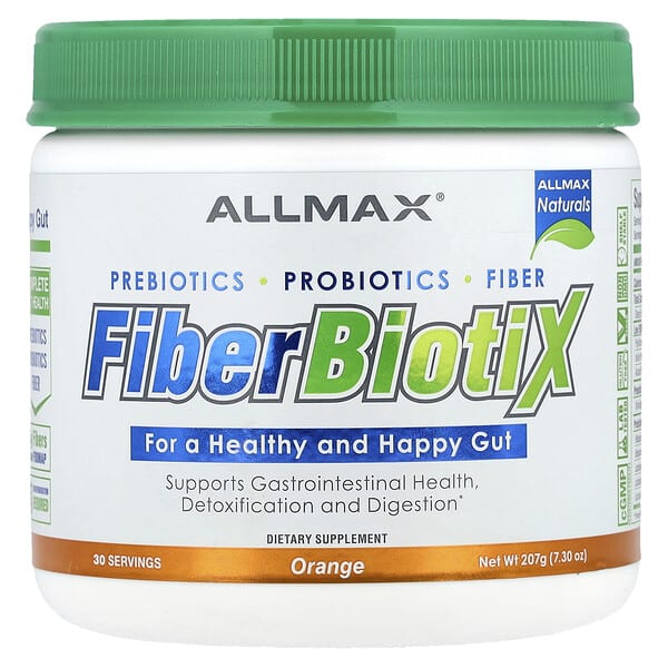 amx23017_v_8.jpg Fiber BiotiX, апельсин, 207 г (7,3 унции) — ALLMAX