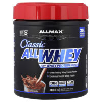 CLASSIC ALLWHEY®, 100% источник сывороточного протеина, шоколадный вкус, 425 г (0,9 фунта) — ALLMAX