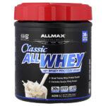 CLASSIC ALLWHEY®, 100% источник сывороточного протеина, со вкусом ванили, 425 г (0,9 фунта) — ALLMAX