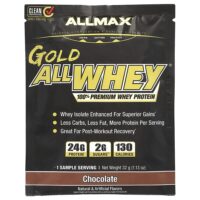 Gold All Whey, 100% сывороточный протеин премиального качества, шоколад, 32 г (1,13 унции) — ALLMAX