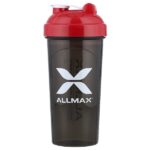 Шейкер для защиты от протеканий, черный/красный, 700 мл (25 унций) — ALLMAX — изображение 2