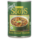 Hearty Organic Soups, итальянские деревенские овощи, 397 г (14 унций) — Amy's