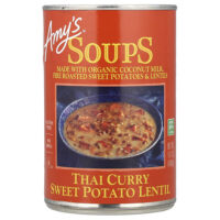 Soups, тайский карри, батат и чечевица, 400 г (14,1 унции) — Amy's