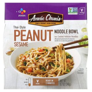 Annie Chun's, лапша быстрого приготовления, арахис и кунжут по-тайски, неострая, 246 г (8,7 унции)