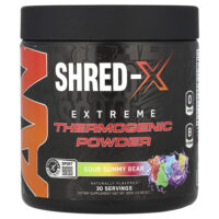 Shred-X, Extreme-Thermogenic Powder, кислый жевательный мишка, 300 г (10,58 унции) — ABE