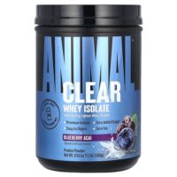 Clear, сывороточный изолят, со вкусом голубики и асаи, 500 г (1,1 фунта) — Animal