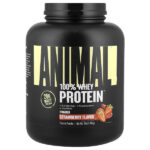 100% порошок Whey Protein™, со вкусом клубники, 1,81 кг (4 фунта) — Animal