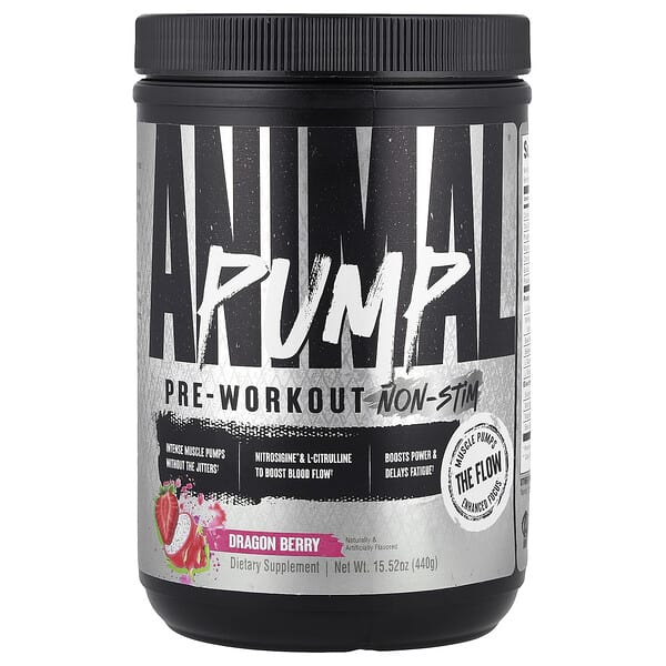 anm02003_v_8.jpg Pump™, предтренировочный комплекс без стимуляторов, со вкусом питахайи, 440 г (15,52 унции) — Animal