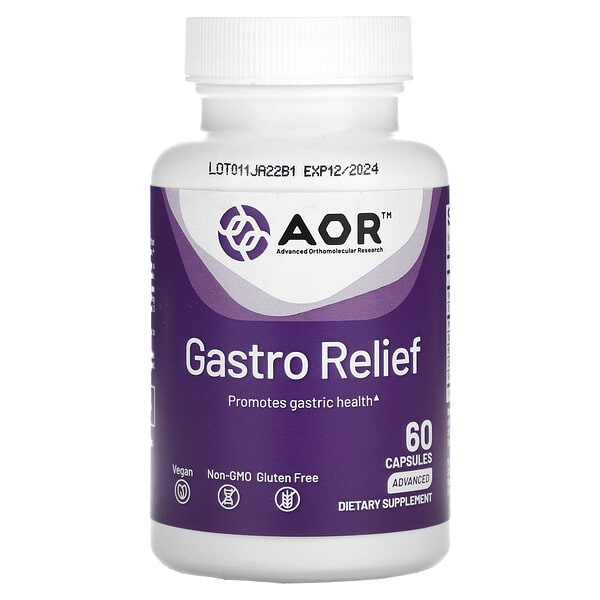 aor08165_v_13.jpg Gastro Relief, 60 капсул — Advanced Orthomolecular Research AOR