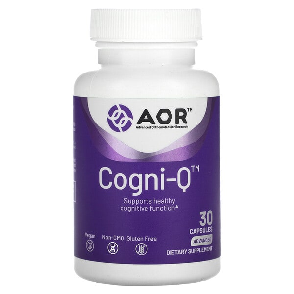aor08265_v_28.jpg Cogni-Q`` 30 капсул — Advanced Orthomolecular Research AOR