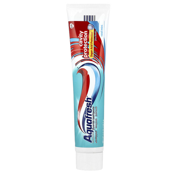 aqa32118_v_20.jpg Aquafresh, Зубная паста с фтором Triple Protection®, защита кариеса, холодная мята, 158,8 г (5,6 унции)