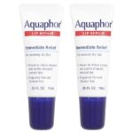 Lip Repair, немедленное облегчение, без отдушек, 2 тюбика по 10 мл (0,35 жидк. унц.) — Aquaphor