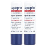 Стик для восстановления губ + солнцезащитный крем, SPF 30, без отдушек, 2 стика по 4,8 г (0,17 унции) — Aquaphor