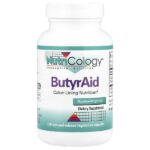 ButyrAid, 100 вегетарианских капсул с отсроченным высвобождением — Nutricology