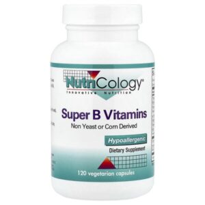 Супервитамины B, 120 вегетарианских капсул — Nutricology