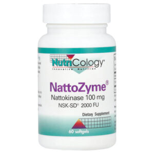 NattoZyme, 100 мг, 60 мягких таблеток — Nutricology