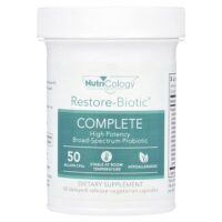Restore-Biotic® Complete, 50 млрд КОЕ, 60 вегетарианских капсул с отсроченным высвобождением — Nutricology