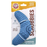 Scrubbies, стоматологическая игрушка для пожилых собак, бумеранг, 1 игрушка — Arm & Hammer