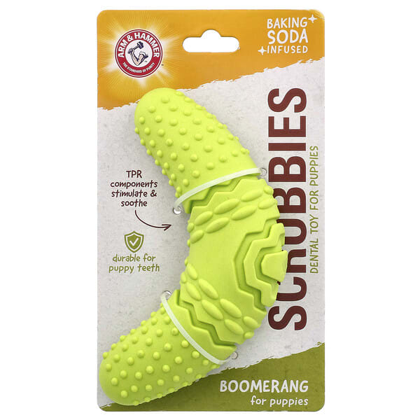 arh03576_v_5.jpg Scrubbies, стоматологическая игрушка для щенков, Boomerang, 1 игрушка — Arm & Hammer