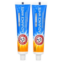 Advance White, отбеливающая зубная паста с фторидом против кариеса, чистая мята, двойная упаковка, 170 г (6 унций) каждая — Arm & Hammer