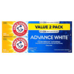 Advance White, отбеливающая зубная паста с фторидом против кариеса, чистая мята, двойная упаковка, 170 г (6 унций) каждая — Arm & Hammer — изображение 2