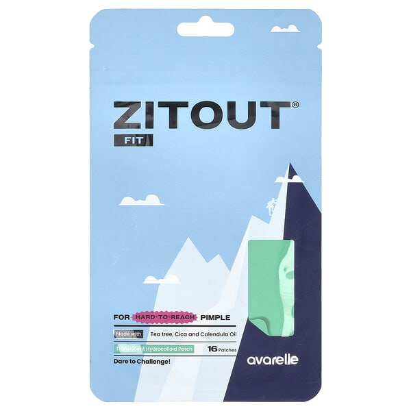 arl00789_v_6.jpg Zitout® Fit, полупрозрачные гидроколлоидные патчи, 16 патчей — Avarelle