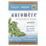 Аюрведическое мыло с нимом, тулси-ним, 78 г (2,75 унции) — Auromere