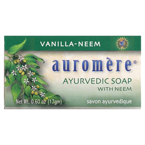 arm40401_v_16.jpg Аюрведическое мыло с нимом, ваниль и ним, 17 г (0,6 унции) — Auromere