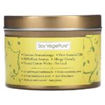 Soy VegePure, Ambiance, свеча для путешествий в жестяной банке, апельсин и лемонграсс, 79,38 г (2,8 унции) — Aroma Naturals — изображение 2