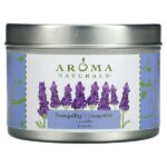 Soy VegePure, свеча Tranquility, удобна для путешествий, лаванда, 79,38 г (2,8 унции) — Aroma Naturals