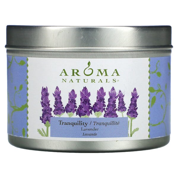 arn23511_v_17.jpg Soy VegePure, свеча Tranquility, удобна для путешествий, лаванда, 79,38 г (2,8 унции) — Aroma Naturals