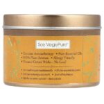 Soy VegePure®, олово для путешествий, свеча, апельсин и кедр, 79,38 г (2,8 унции) — Aroma Naturals — изображение 2