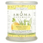 Soy VegePure, 100% Натуральная Свеча Эфирного Масла Сои, Атмосфера, Апельсин и Лимонник 8.8 унции (260 г) — Aroma Naturals