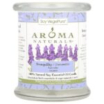 Soy VegePure®, свеча из 100% натурального соевого масла, Tranquility, лаванда, 260 г (8,8 унции) — Aroma Naturals