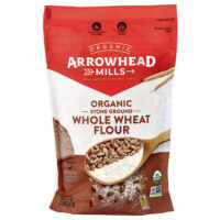 Organic Whole Wheat Flour, Stone Ground, 22 oz (623 g) — Arrowhead Mills