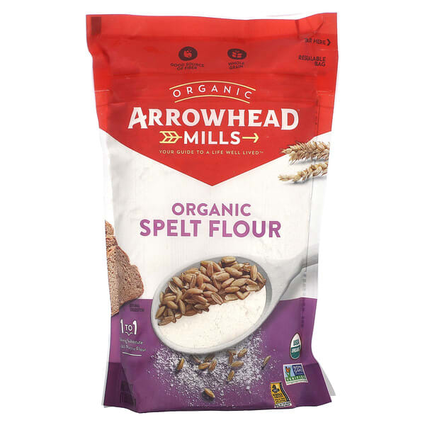 arw68431_v_12.jpg Organic Spelt Flour, 1 lb (623 g) — Arrowhead Mills