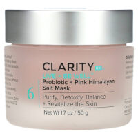 Live + Be Well, маска с пробиотиком и розовой гималайской солью, 50 г (1,7 унции) — ClarityRx