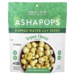 AshaPops, Popped Water Lily Seeds, веганский сыр, 28 г (1 унция)