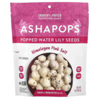 AshaPops, Popped Water Lily Seeds, розовая гималайская соль, 28 г (1 унция)