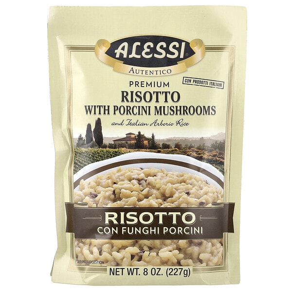 asi00312_v_6.jpg Alessi, Ризотто премиального качества с белыми грибами и итальянским рисом арборио, 227 г (8 унций)