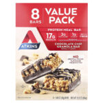 Protein Meal Bar, гранола с шоколадной крошкой, 8 батончиков, 48 г (1,69 унции) — Atkins