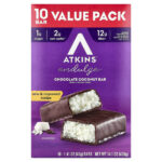 Endulge™, шоколадно-кокосовый батончик, 10 батончиков по 40 г (1,41 унции) — Atkins