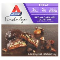 Endulge, пекан с карамелью, 10 пакетиков по 14 г (0,49 унции) — Atkins