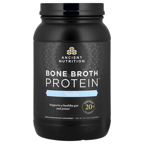 atn02026_v_44.jpg Bone Broth Protein™, со вкусом ванили, 984 г (2,2 фунта) — Ancient Nutrition