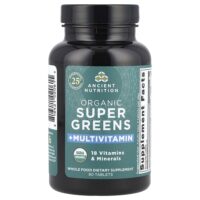 Органическая суперзелень + мультивитамины, 90 таблеток — Ancient Nutrition