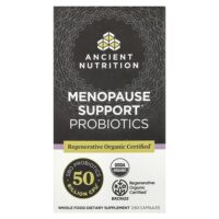 Пробиотики для поддержки менопаузы, 50 млрд КОЕ, 60 капсул — Ancient Nutrition